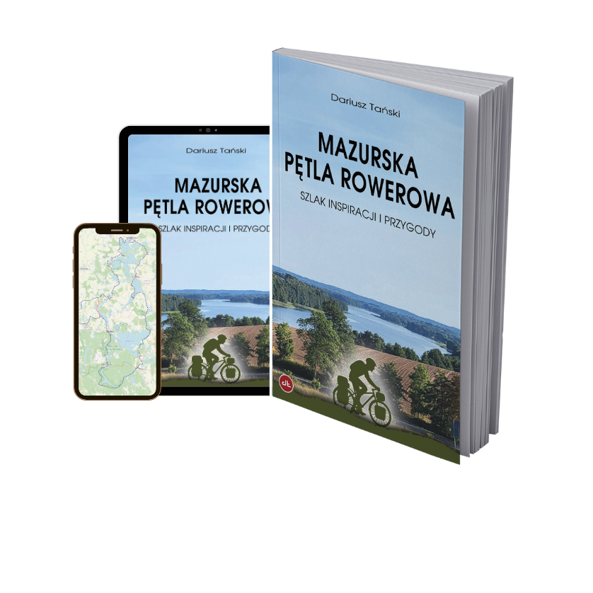 Zestaw Mazurska Pętla Rowerowa – książka i ePRZEWODNIK